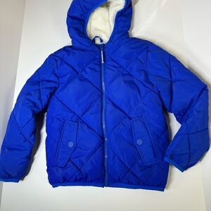 Cat & Jack Blue Puffer Jacket small fits like a 6 boys girls